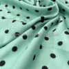 Mint satin with black dots #50267 - Image 3