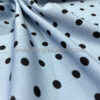 Baby blue satin with black dots #50264 - Image 3