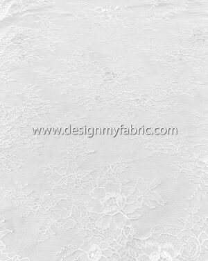 White french lace fabric #200619