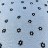 Black flowers and baby blue organza jacquard #200389 - Image 2