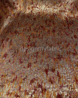 Red and gold jacquard #200398