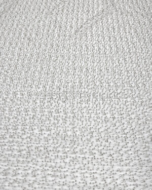 White pearls and beaded lace fabric #200366