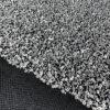 Silver sequined black lace fabric #200326 - Image 9