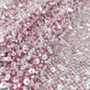 Silver sequined Pink lace fabric #200330 - Image 2