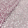 Silver sequined Pink lace fabric #200330 - Image 7