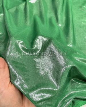 Green spandex metallic fabric #200271