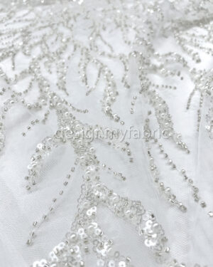Off white bridal lace with pearls and beads #200372