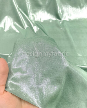 Mint spandex metallic fabric #200272
