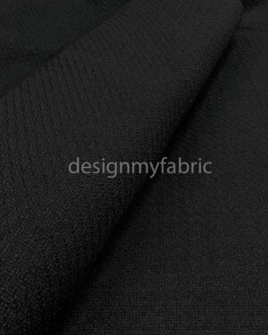 Black tweed fabric #200370