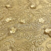 Exclusive Deal: Last Piece - 3 Yards Gold 3d flower beaded lace fabric #20474 - Image 4