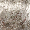 Exclusive Deal: Last Piece - 3 Yards Light brown beaded lace fabric #95079 - Image 3