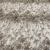 Exclusive Deal: Last Piece - 3 Yards Light brown beaded lace fabric #95079 - Image 2