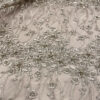 Exclusive Deal: Last Piece - 3 Yards Light brown beaded lace fabric #95079 - Image 6