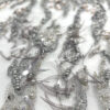 Exclusive Deal: Last Piece - 3.2 Yards of Grey Pearls and Beaded Lace Fabric (#99009) - Image 2