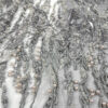 Exclusive Deal: Last Piece - 3.2 Yards of Grey Pearls and Beaded Lace Fabric (#99009) - Image 6