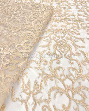 Exclusive Deal: Last Piece - 2.2 yards Pastel color lace fabric #91473